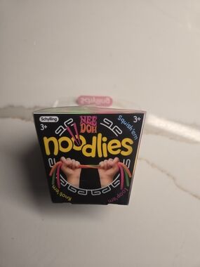 Schylling Noodlies Sensory Stretch Toy - Pink, Green, Orange